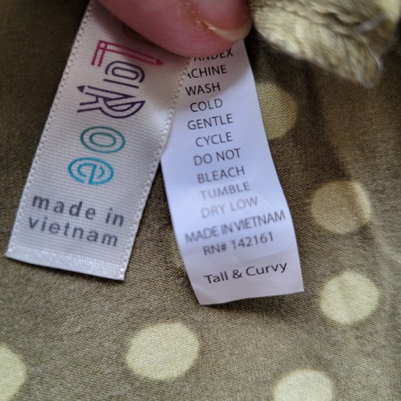 NWOT - Vintage LLR HTF TC Olive Polka Dot Leggings - Picture 2 of 2